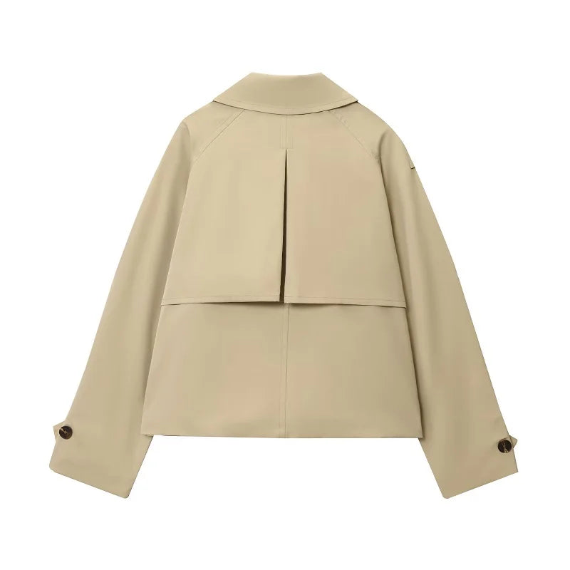 Ada | Short Double-Breasted Trench Jacket