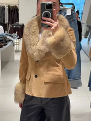 Indie | Faux Fur Trim Jacket