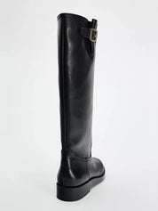 Days | Knee-High Faux Leather Buckle Boot