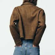 Ivy | Cropped Suede Jacket