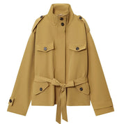 Freya | Belted Cotton Utility Trench