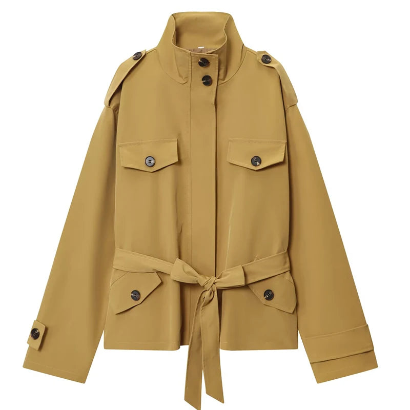 Freya | Belted Cotton Utility Trench