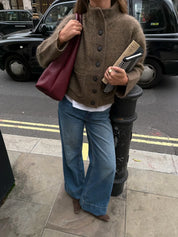 Romarin | Veste en maille boutonnée