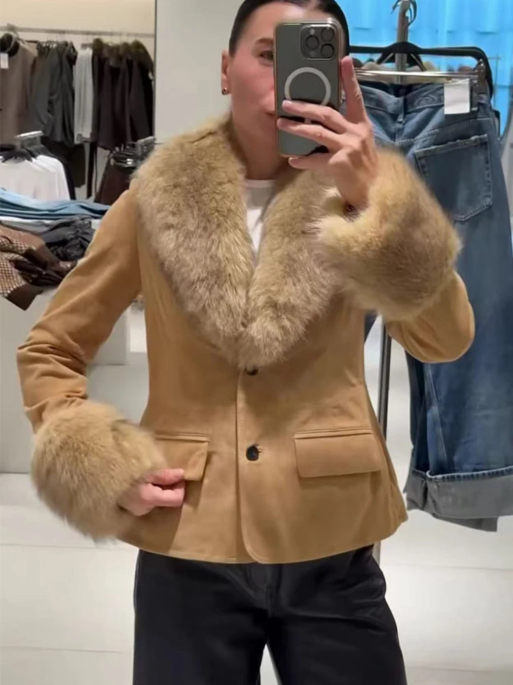 Indie | Faux Fur Trim Jacket