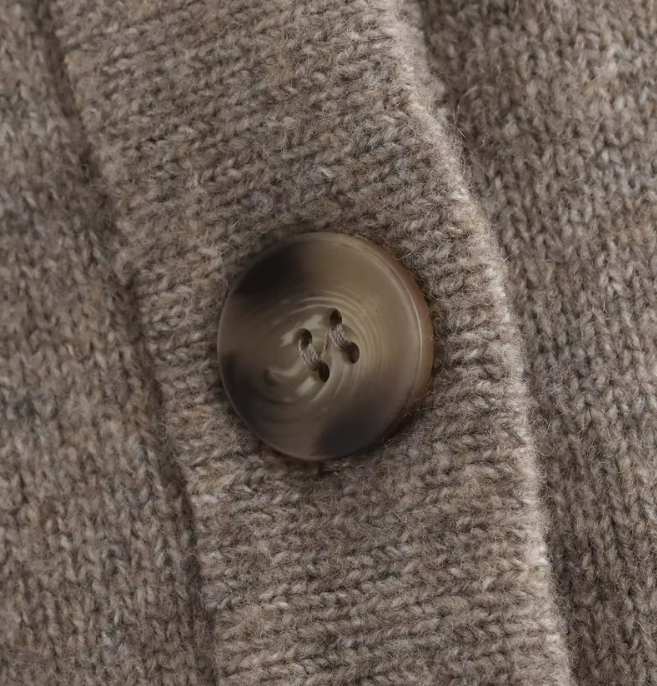 Blake | Wool-Blend Button-Up Cape Sweater