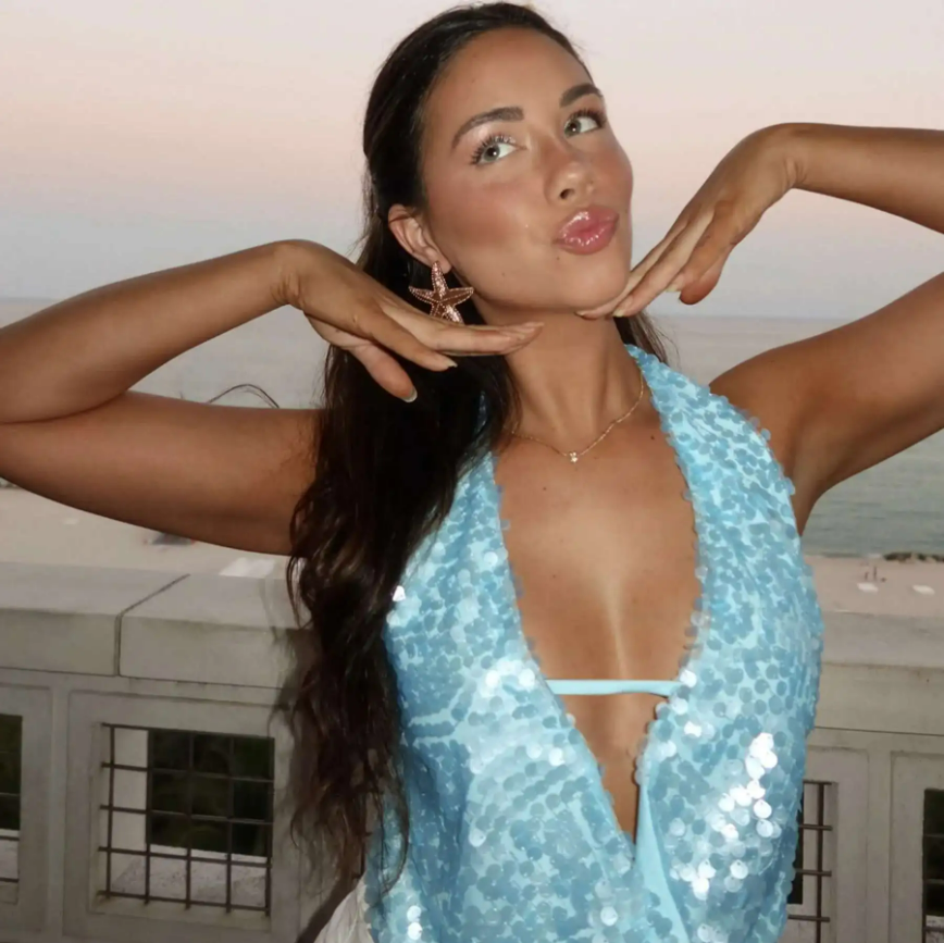 Grace | Sequin Halter Top