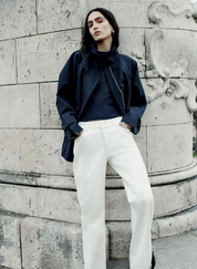 Charlotte | High-Neck Flared Cape Coat