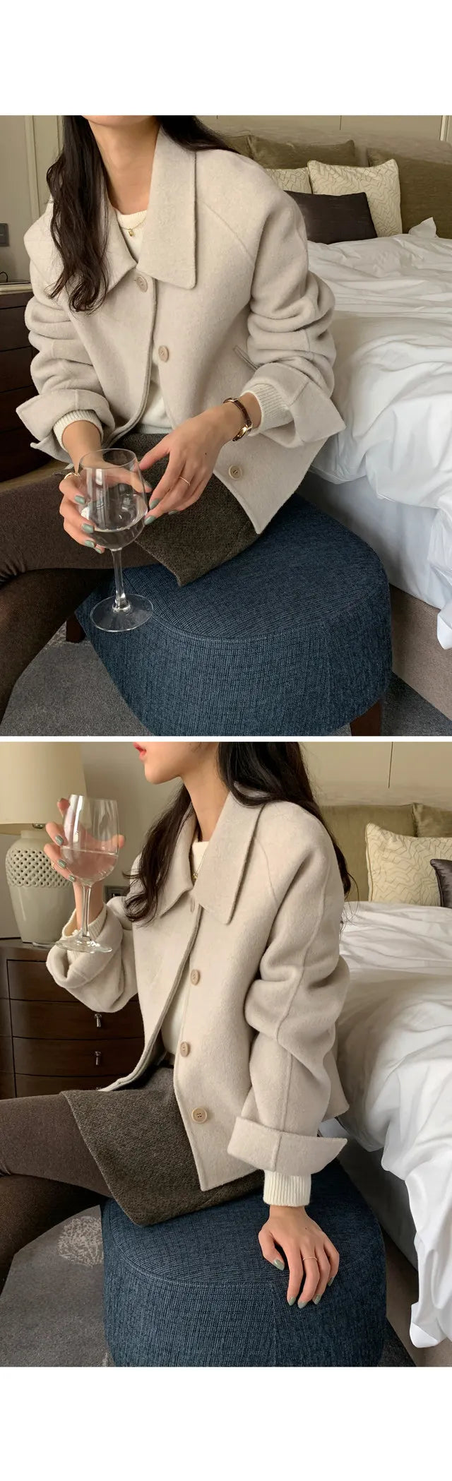 Alexia | Minimal Collar Jacket