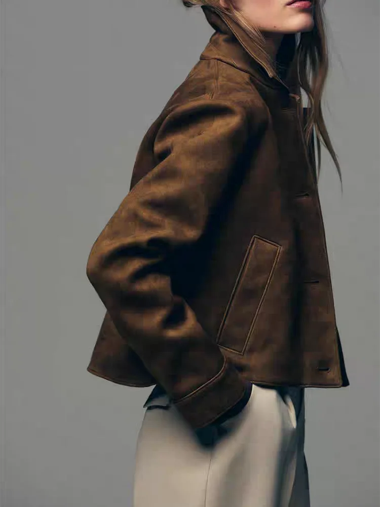 Ivy | Cropped Suede Jacket