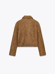 Ivy | Cropped Suede Jacket