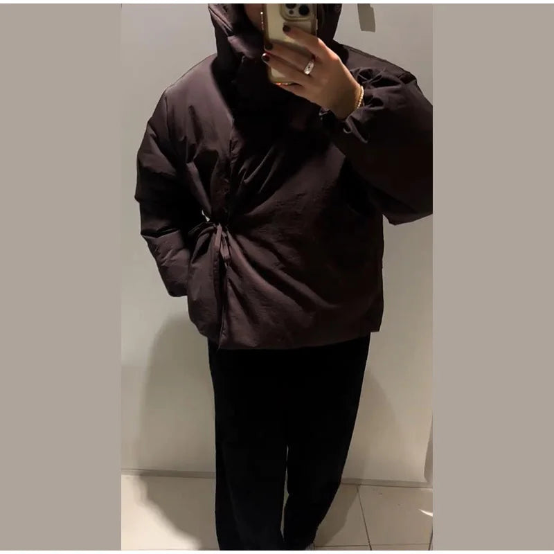 Lottie | Padded Wrap Puffer Jacket