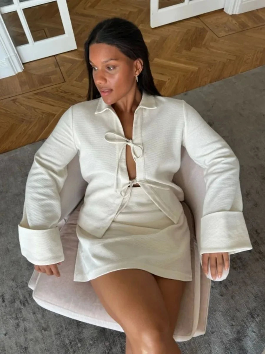Sharon | Lightweight Tie-Front Jacket
