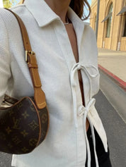 Sharon | Lightweight Tie-Front Jacket