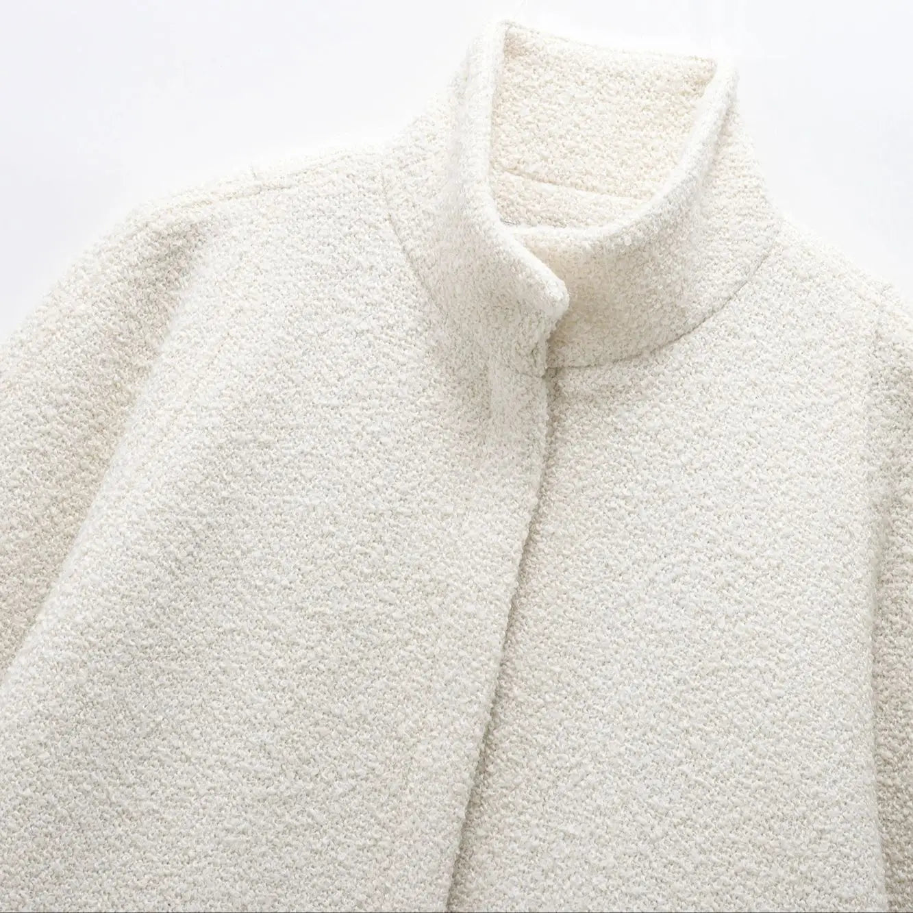 Willow | Textured Wool Cape Jacket