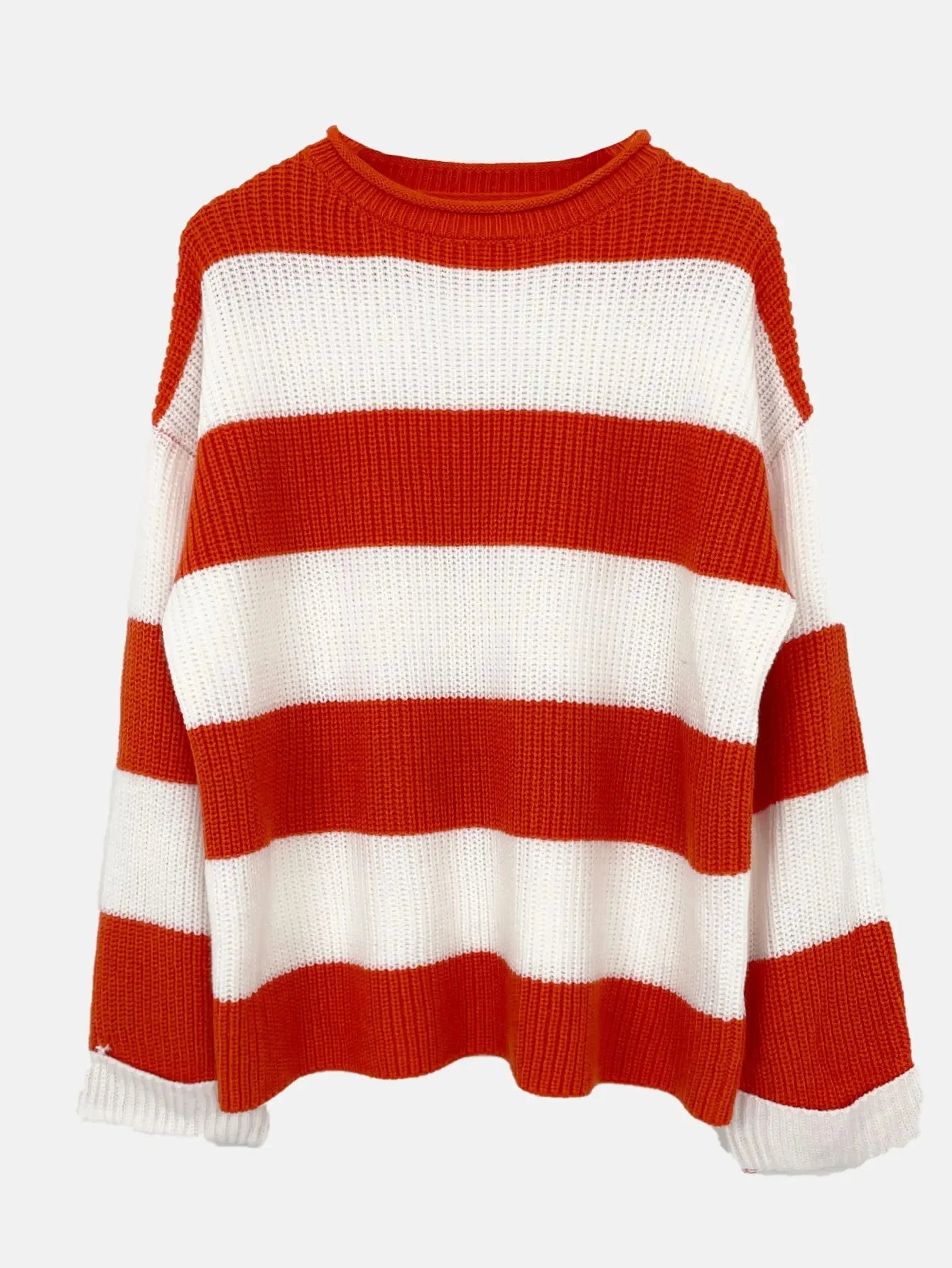 Emma | Striped Oversized Knit Sweater