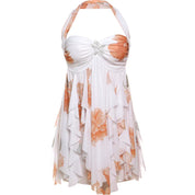 Lina | Ruffle Halter Dress