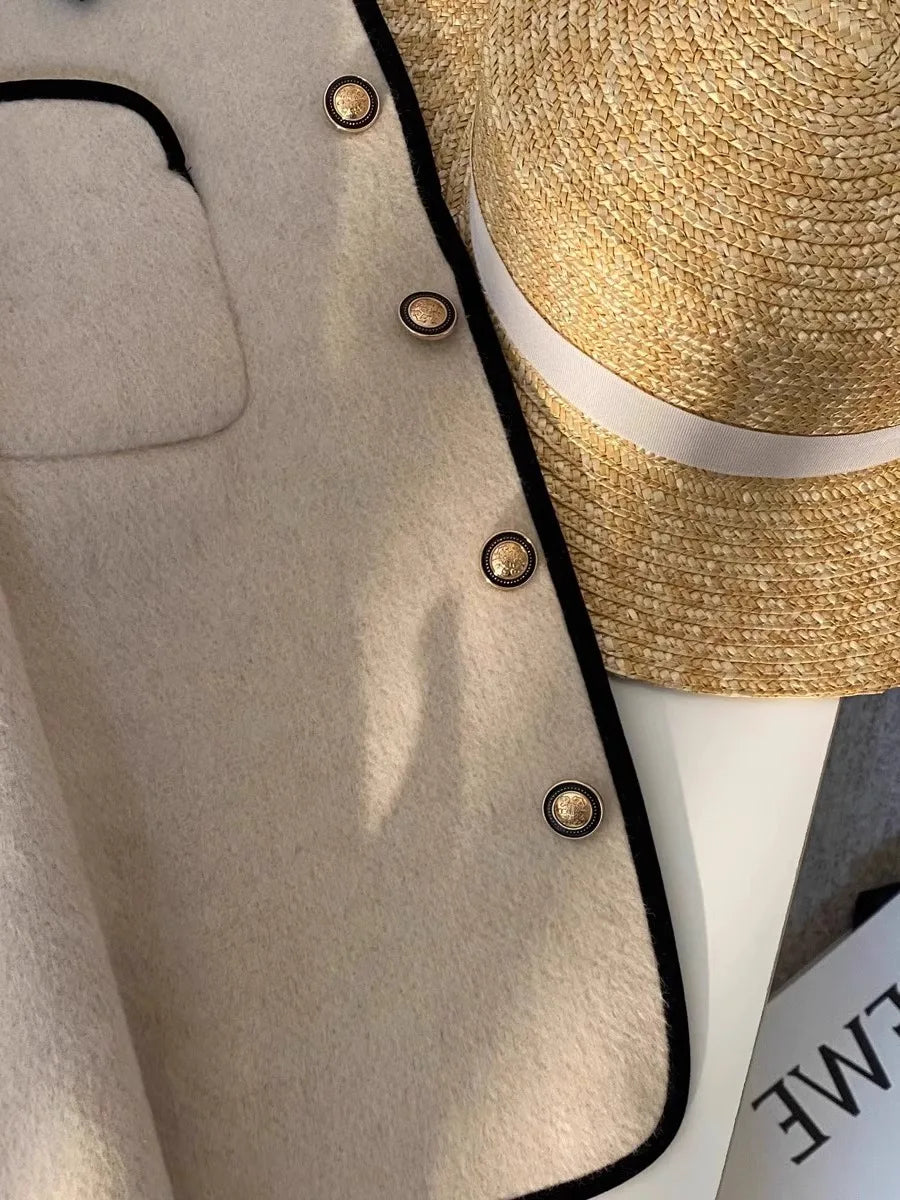 Karinna | Contrast Trim Collar Jacket