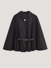 Adele | Poncho Belted Cape Coat