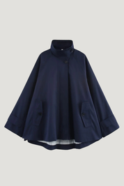 Charlotte | High-Neck Flared Cape Coat