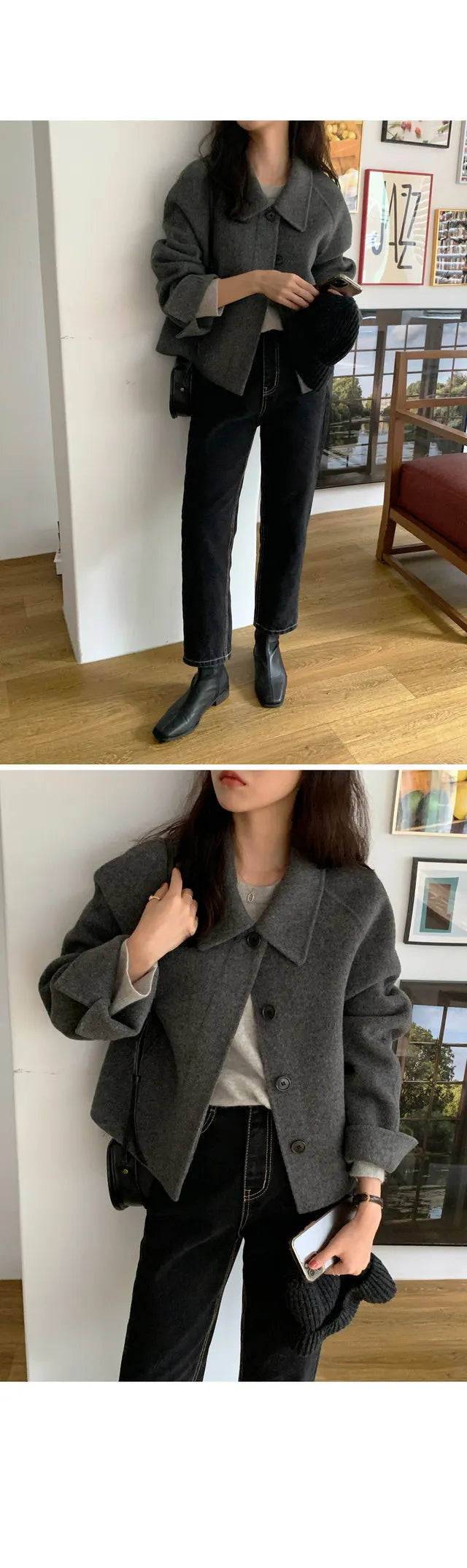 Alexia | Minimal Collar Jacket