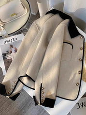 Karinna | Contrast Trim Collar Jacket