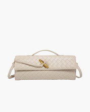 Alba | Woven Structured Shoulder Bag