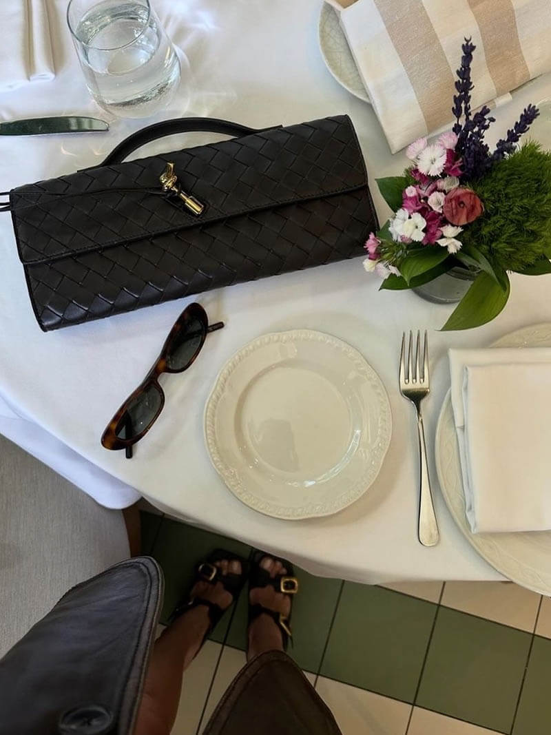 Alba | Woven Structured Shoulder Bag