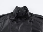 Felicia | Oversized High-Neck Faux Leather Jacket