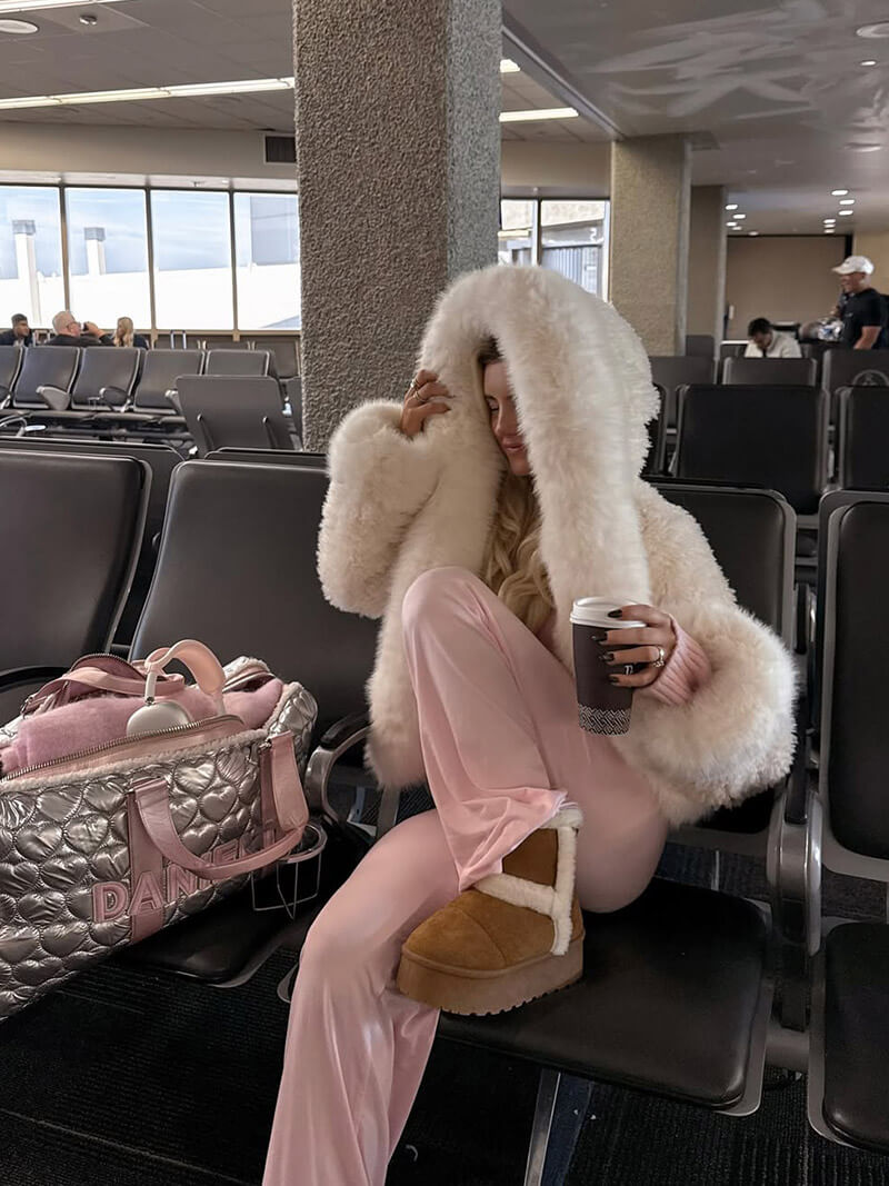 Athena | Faux Fur Hooded Statement Coat