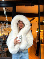 Athena | Faux Fur Hooded Statement Coat