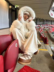 Athena | Faux Fur Hooded Statement Coat