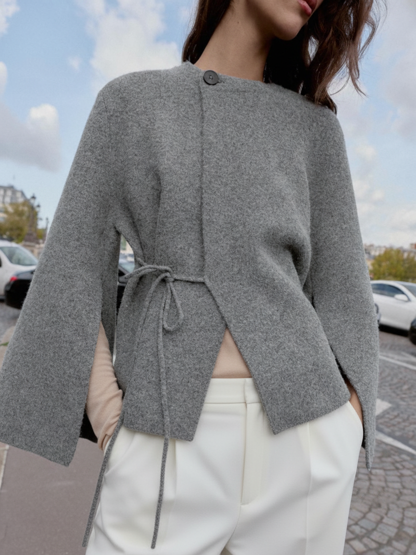 Pola | Veste en maille à nouer