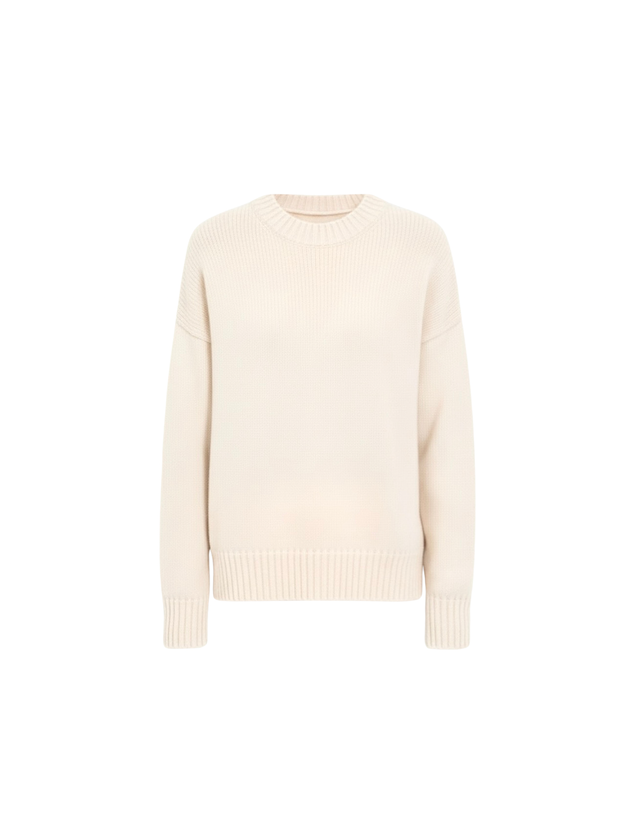 Hazel | Beige Wool-Blend Oversized Knit Sweater