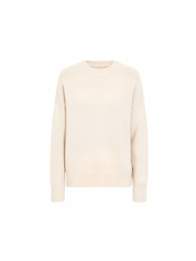 Hazel | Beige Wool-Blend Oversized Knit Sweater