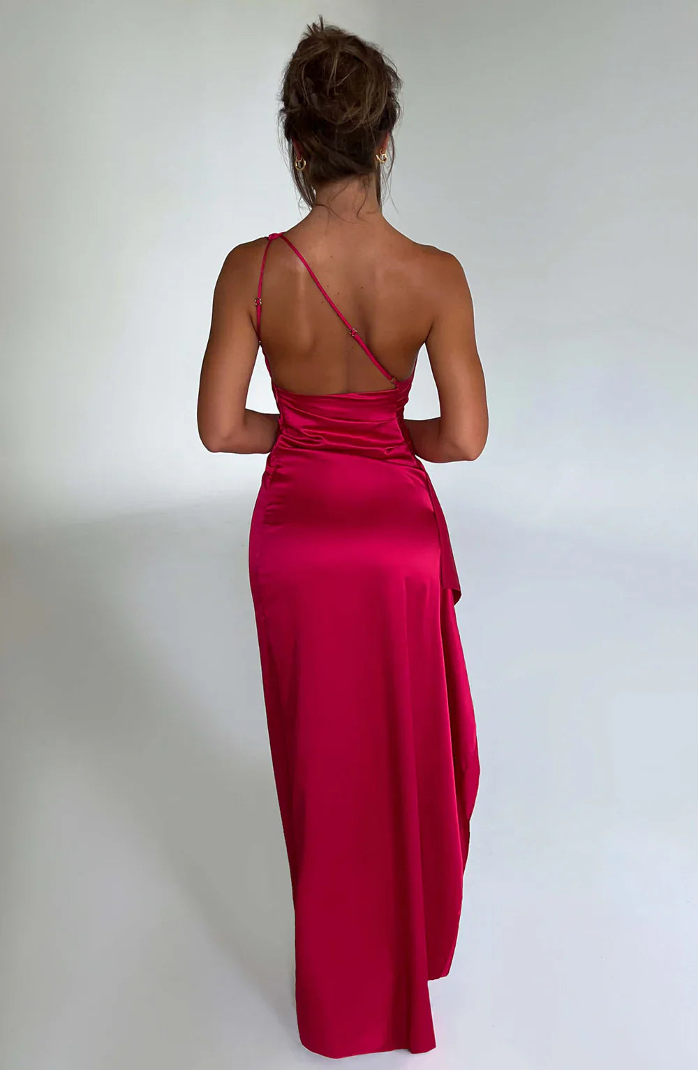 Aurora | Satin Slit Maxi Dress