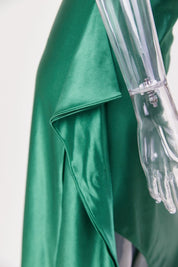 Aurora | Satin Slit Maxi Dress