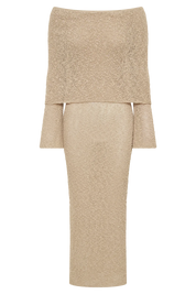 Naiya | Off-Shoulder Mesh Maxi Dress