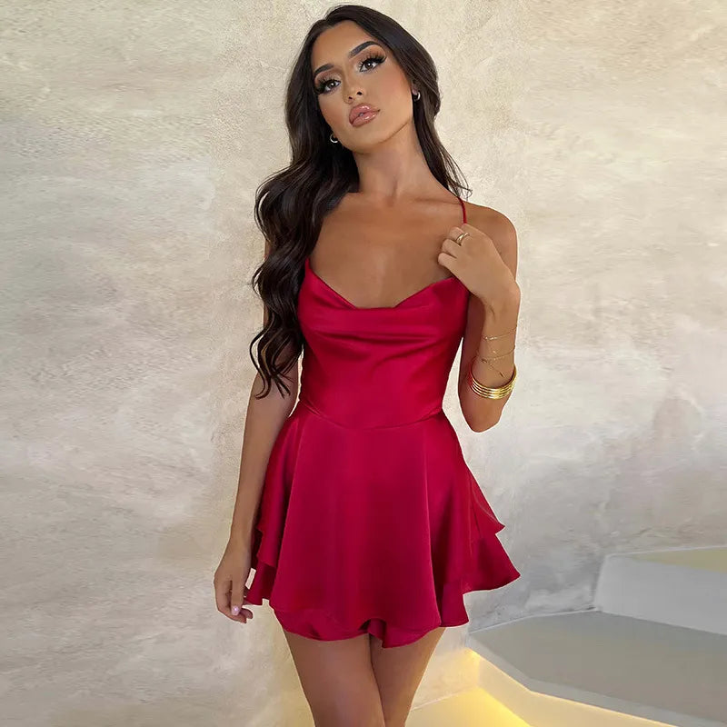 Lilly | Satin Mini Dress