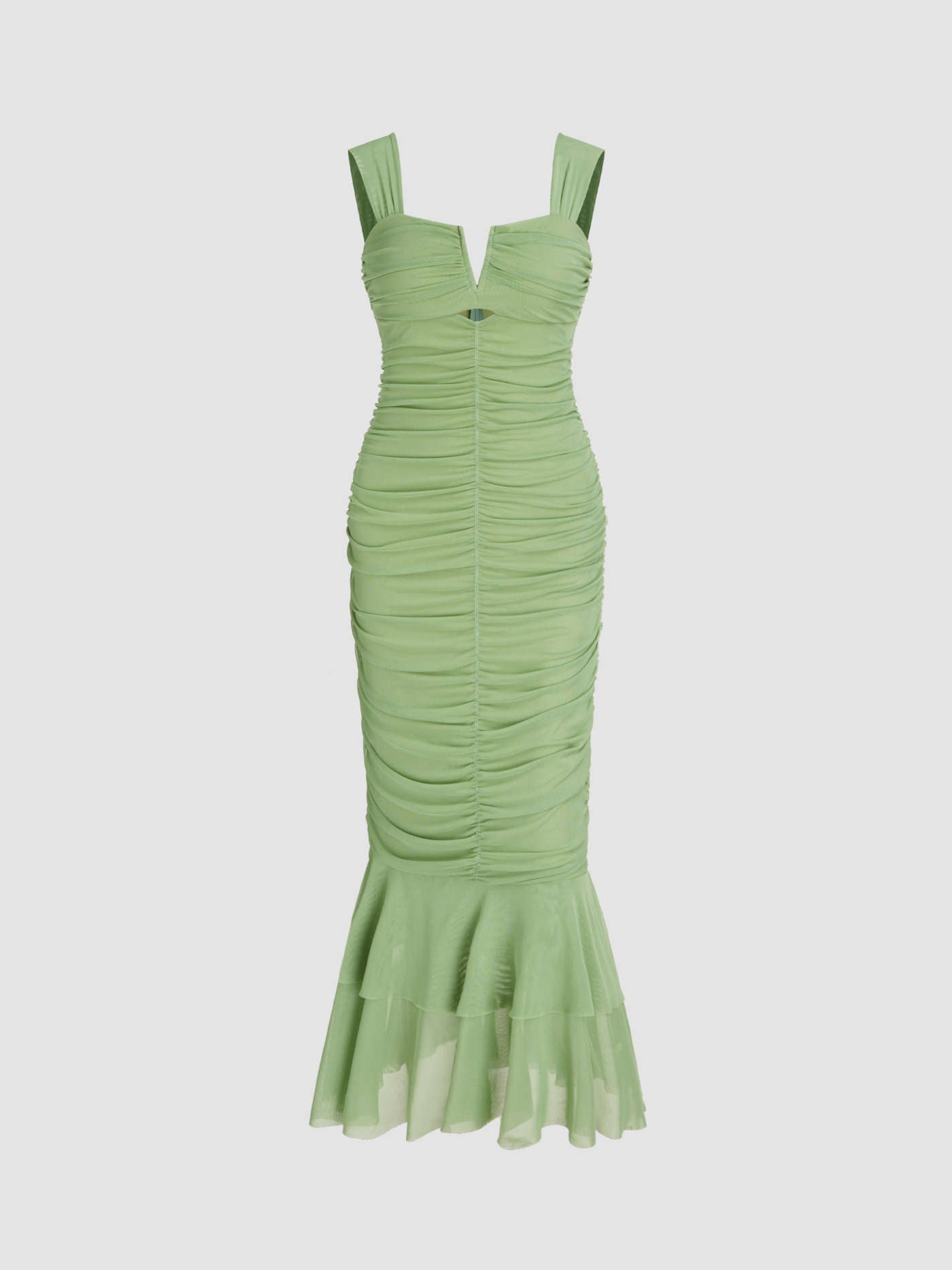 Camille | Ruched Midi Dress