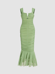 Camille | Ruched Midi Dress