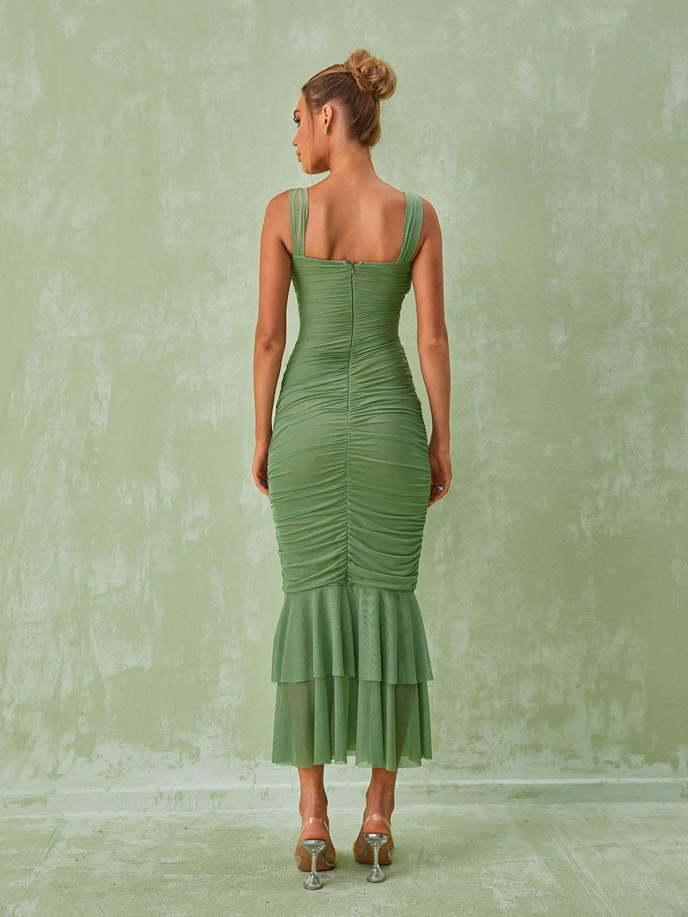 Camille | Ruched Midi Dress