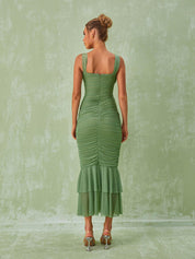 Camille | Ruched Midi Dress