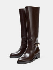 Bristol | Classic Fux Leather Riding Boots
