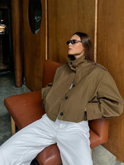 Sarah | Veste caban courte