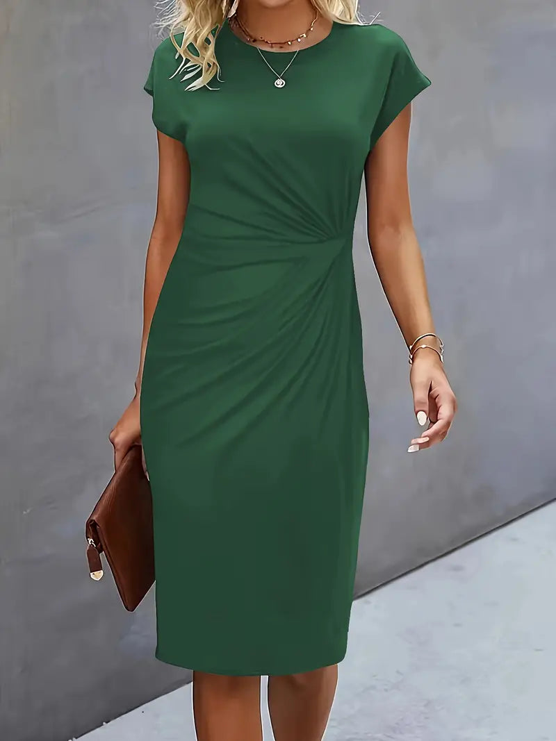 Women's Classic High-Quality Dress with Scoop Neck