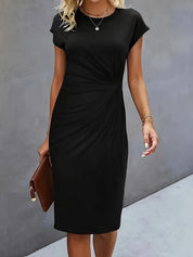 Women's Classic High-Quality Dress with Scoop Neck