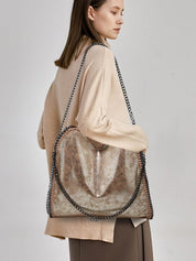 Skyla | Chain Strap Soft Faux Leather Tote Bag