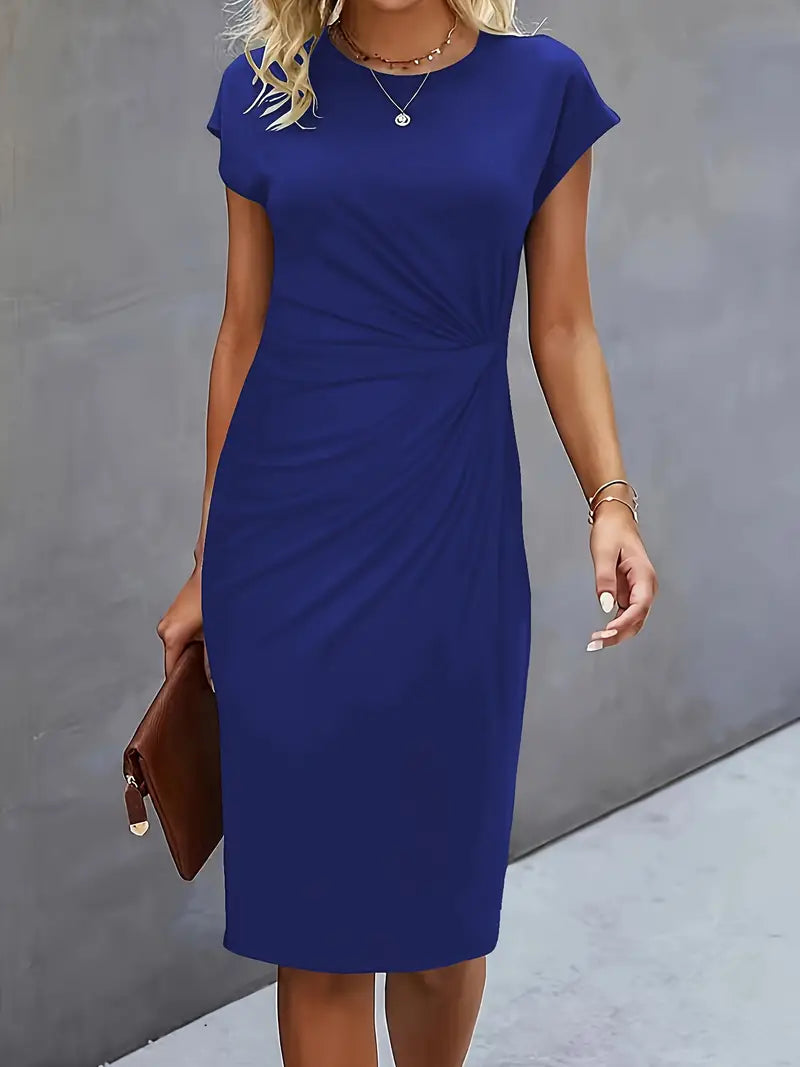 Women's Classic High-Quality Dress with Scoop Neck