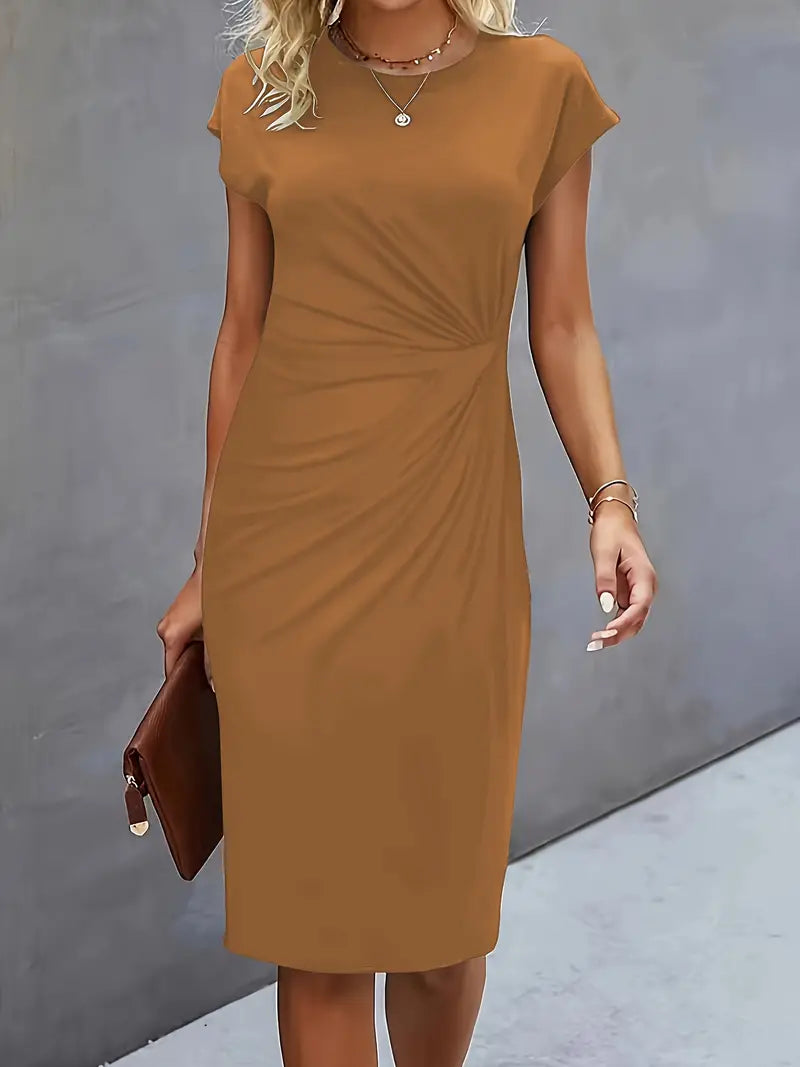 Women's Classic High-Quality Dress with Scoop Neck