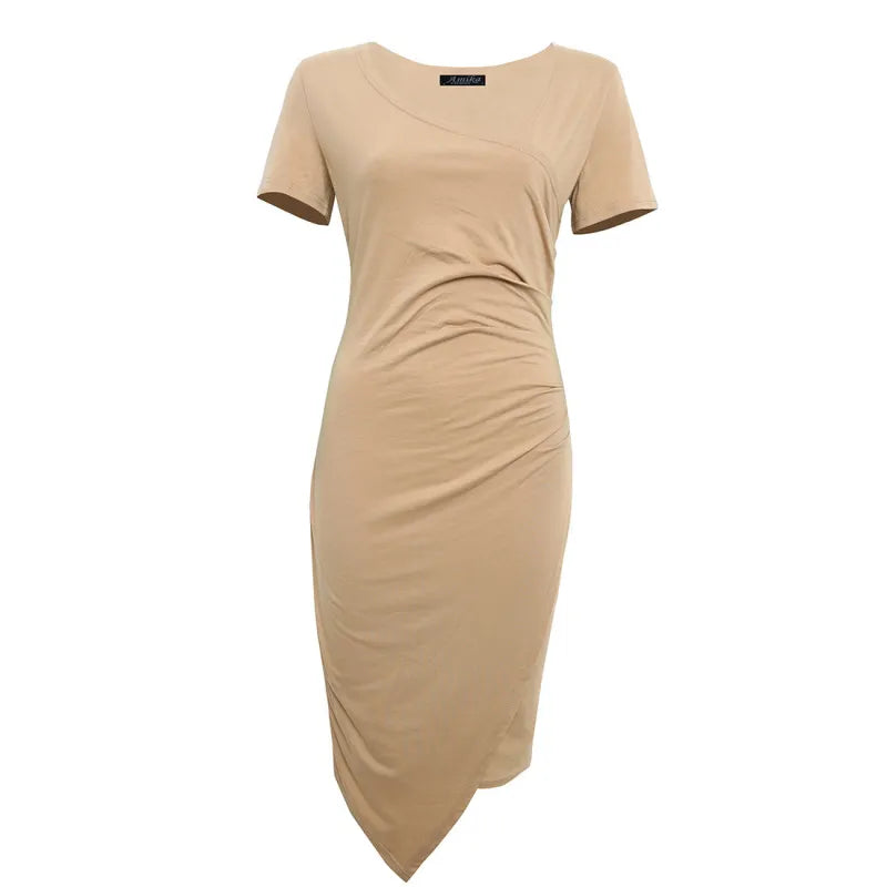 Women's Classic High-Quality Dress with Scoop Neck